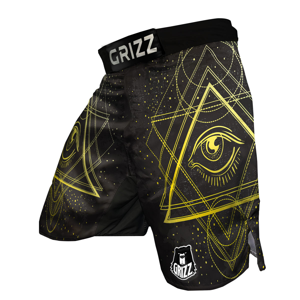 Symbol All Seeing Eye Print MMA Shorts-grizzshop