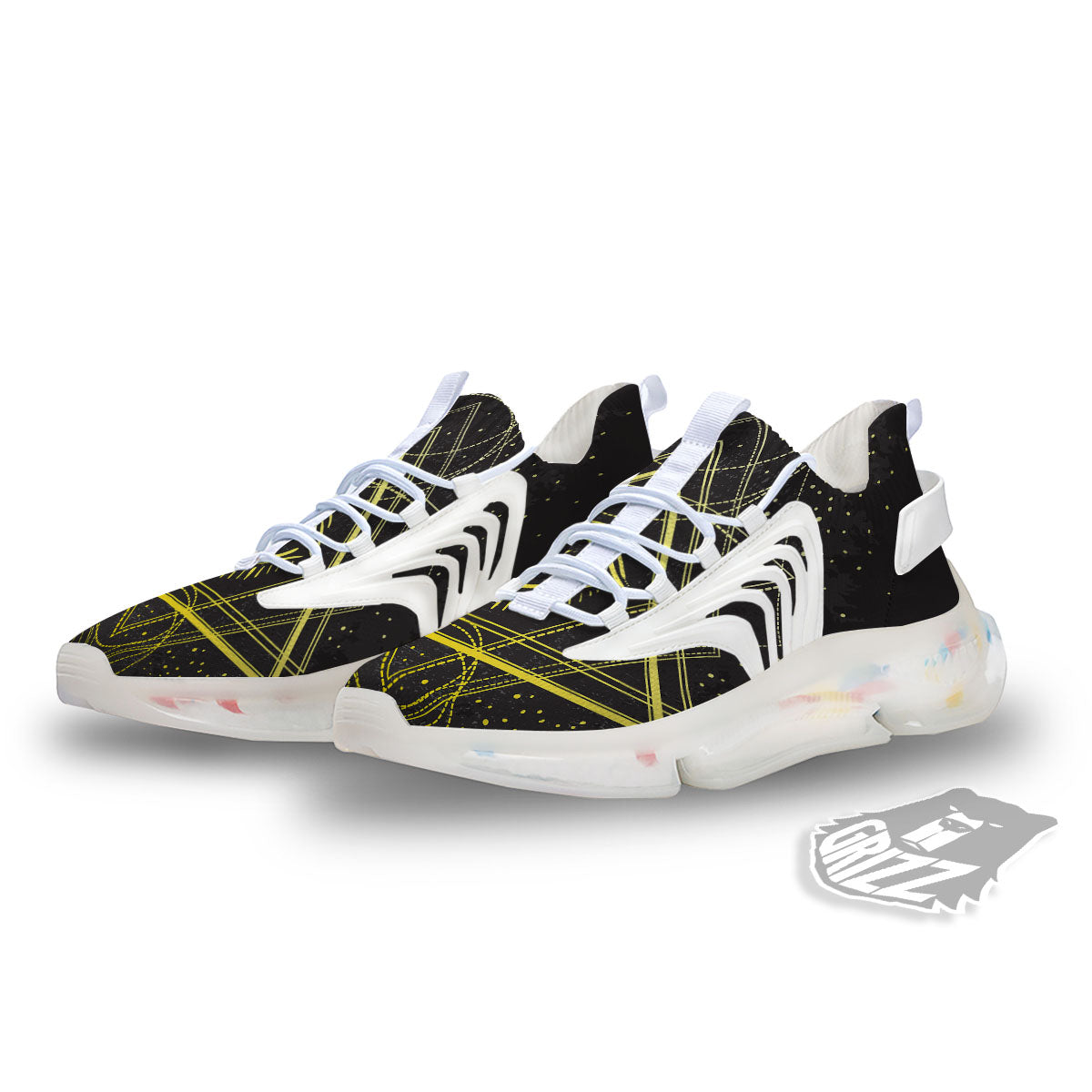 Symbol All Seeing Eye Print White Gym Shoes-grizzshop