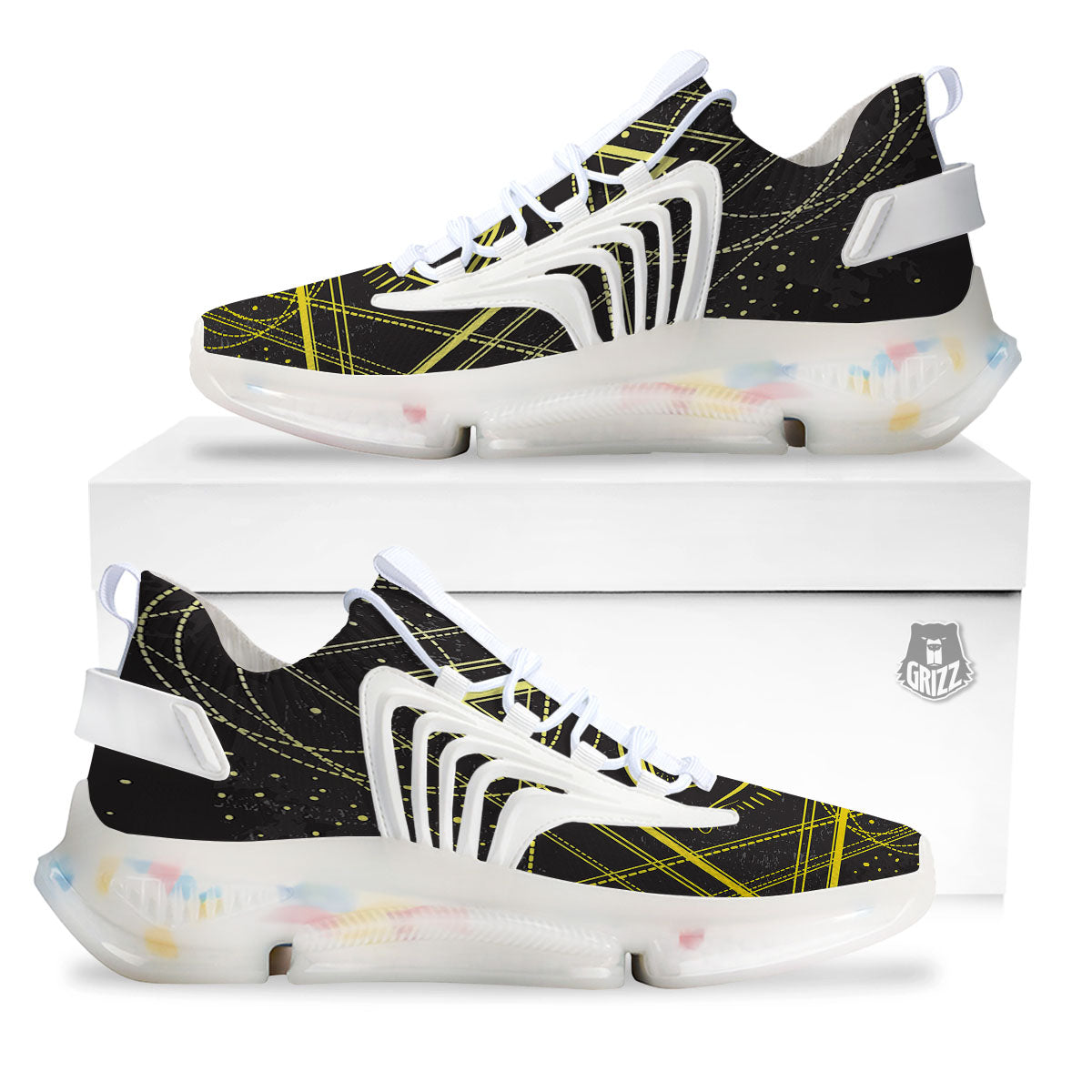 Symbol All Seeing Eye Print White Gym Shoes-grizzshop