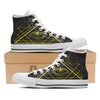Symbol All Seeing Eye Print White High Top Shoes-grizzshop