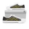Symbol All Seeing Eye Print White Low Top Shoes-grizzshop
