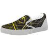 Symbol All Seeing Eye Print White Slip On Shoes-grizzshop