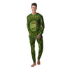 Symbol Anahata Chakra Print Men's Pajamas-grizzshop