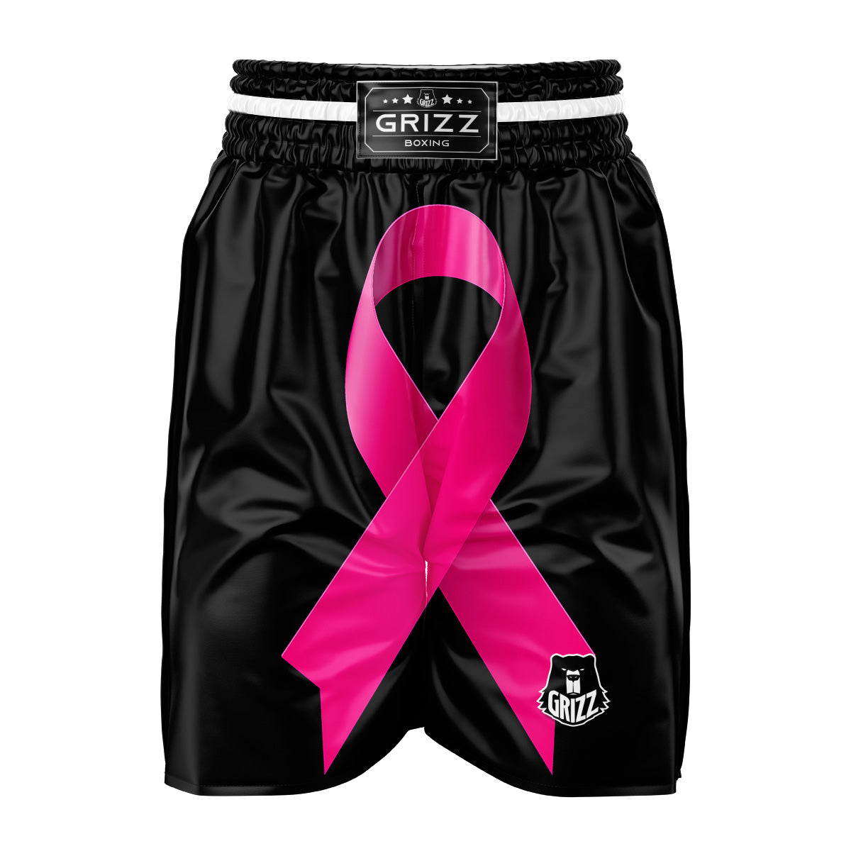 Symbol Breast Cancer Awareness Print Boxing Shorts-grizzshop