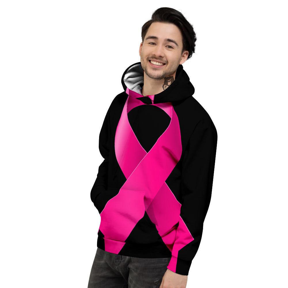 Symbol Breast Cancer Awareness Print Men's Hoodie-grizzshop