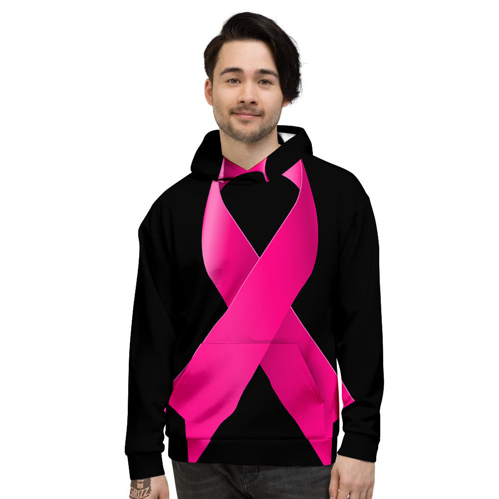 Symbol Breast Cancer Awareness Print Men's Hoodie-grizzshop