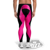 Symbol Breast Cancer Awareness Print Men's Leggings-grizzshop