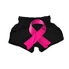 Symbol Breast Cancer Awareness Print Muay Thai Boxing Shorts-grizzshop