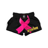 Symbol Breast Cancer Awareness Print Muay Thai Boxing Shorts-grizzshop