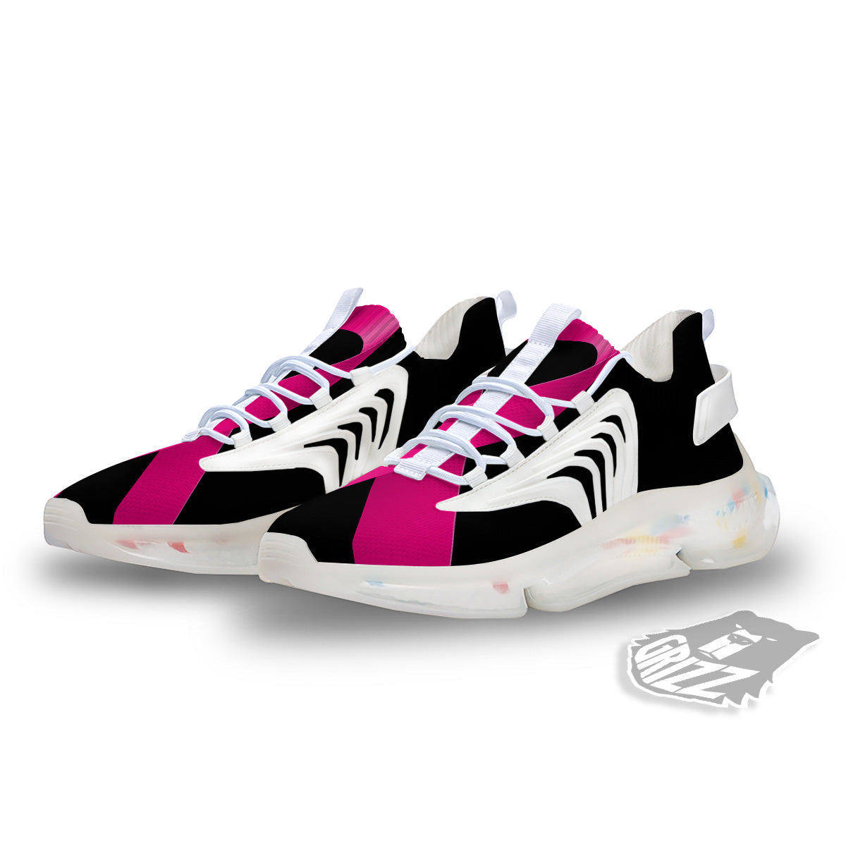 Symbol Breast Cancer Awareness Print White Gym Shoes-grizzshop