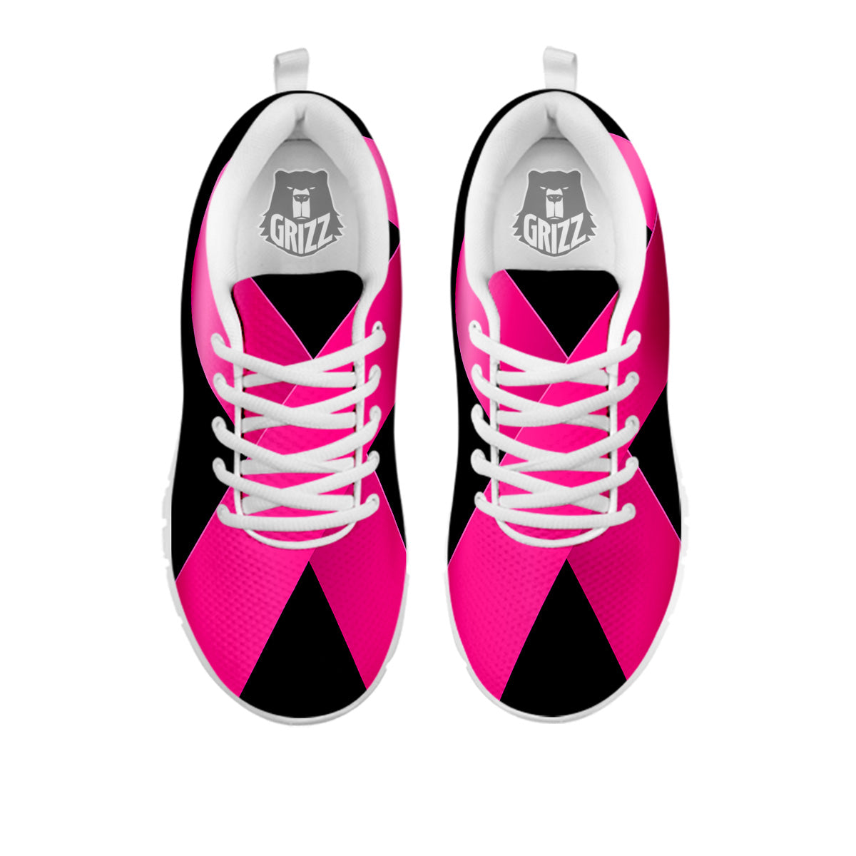 Symbol Breast Cancer Awareness Print White Sneaker-grizzshop