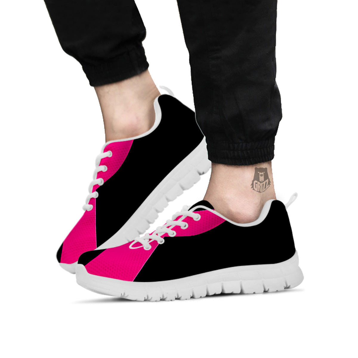 Symbol Breast Cancer Awareness Print White Sneaker-grizzshop