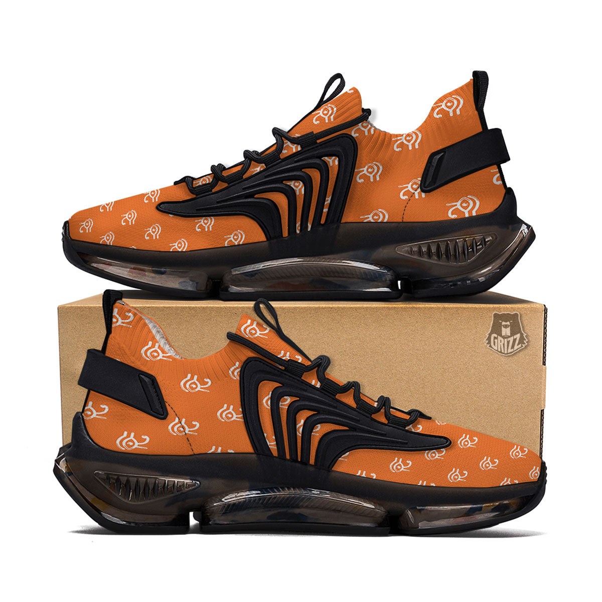 Symbol Eye Of Horus Pattern Black Gym Shoes-grizzshop