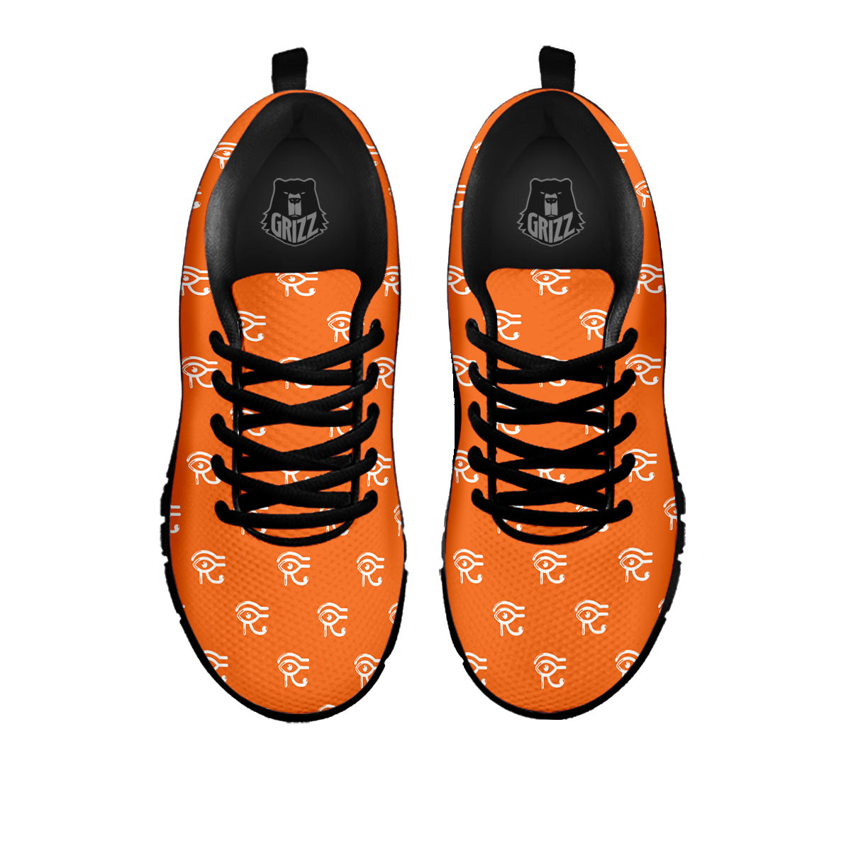 Symbol Eye Of Horus Pattern Black Sneaker-grizzshop