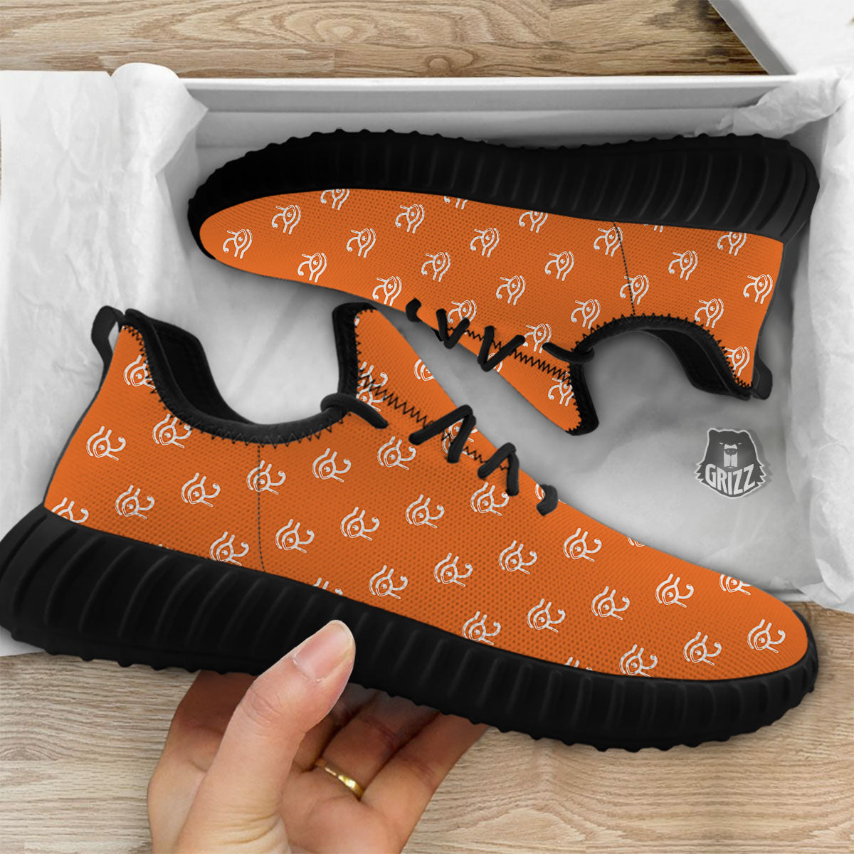 Symbol Eye Of Horus Pattern Black Walking Shoes-grizzshop