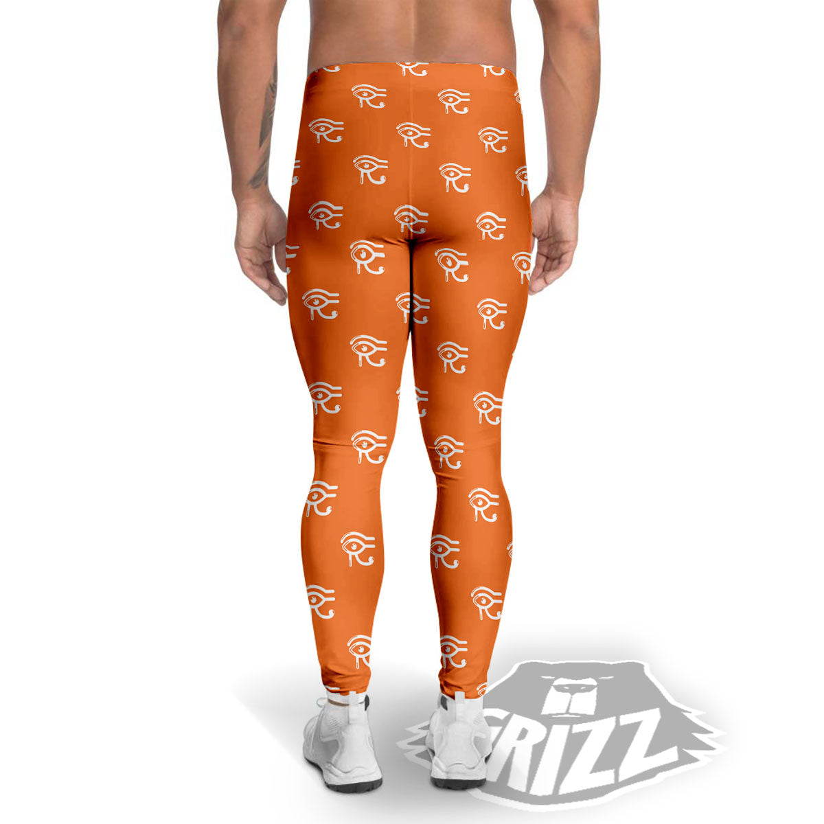 Symbol Eye Of Horus Pattern Men's Leggings-grizzshop