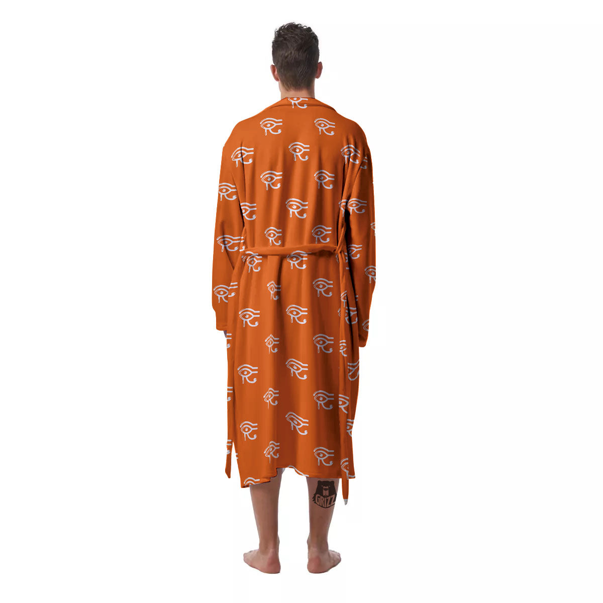 Symbol Eye Of Horus Pattern Men's Robe-grizzshop