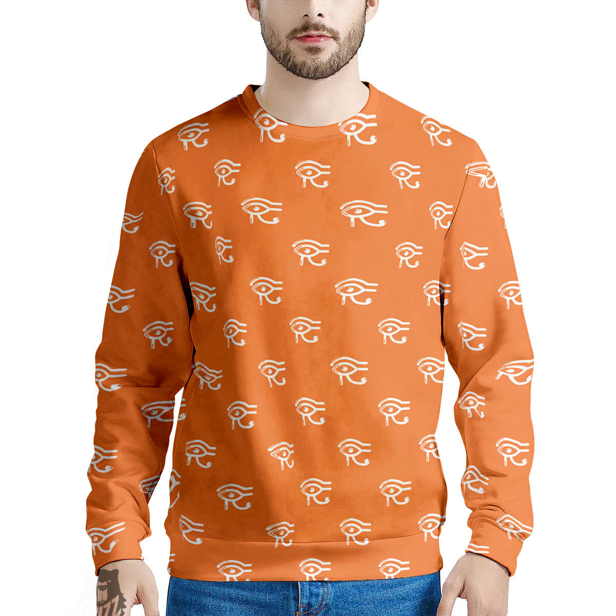 Symbol Eye Of Horus Pattern Men's Sweatshirt-grizzshop