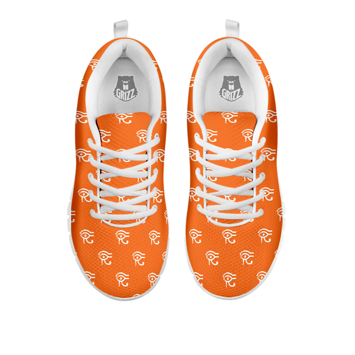 Symbol Eye Of Horus Pattern White Sneaker-grizzshop