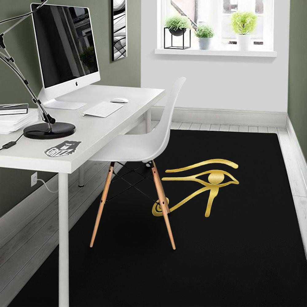 Symbol Eye Of Horus Print Floor Mat-grizzshop