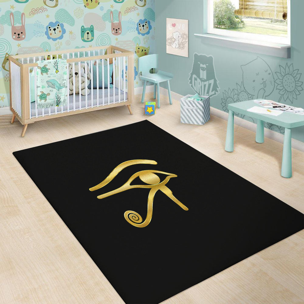 Symbol Eye Of Horus Print Floor Mat-grizzshop