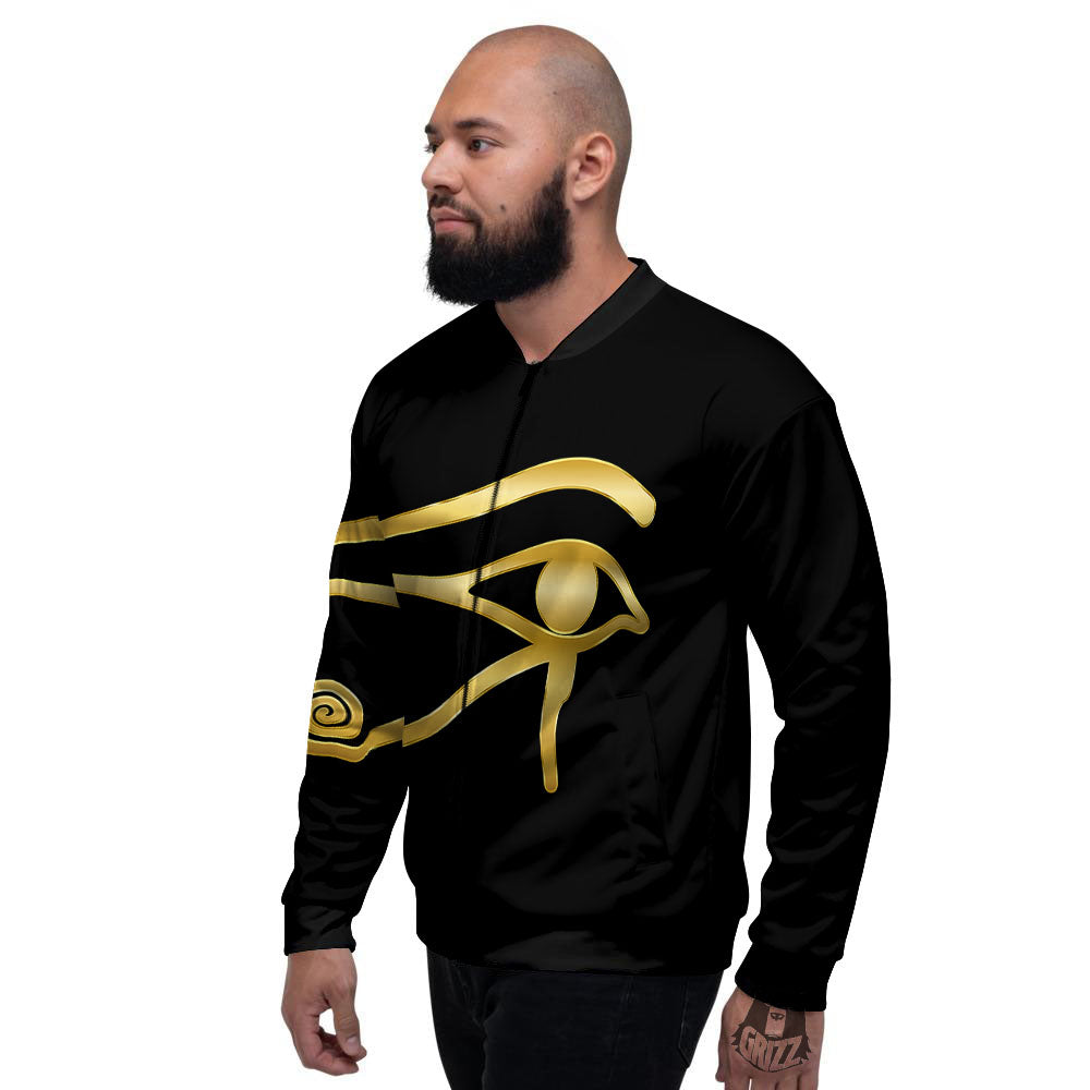Symbol Eye Of Horus Print Men's Bomber Jacket-grizzshop