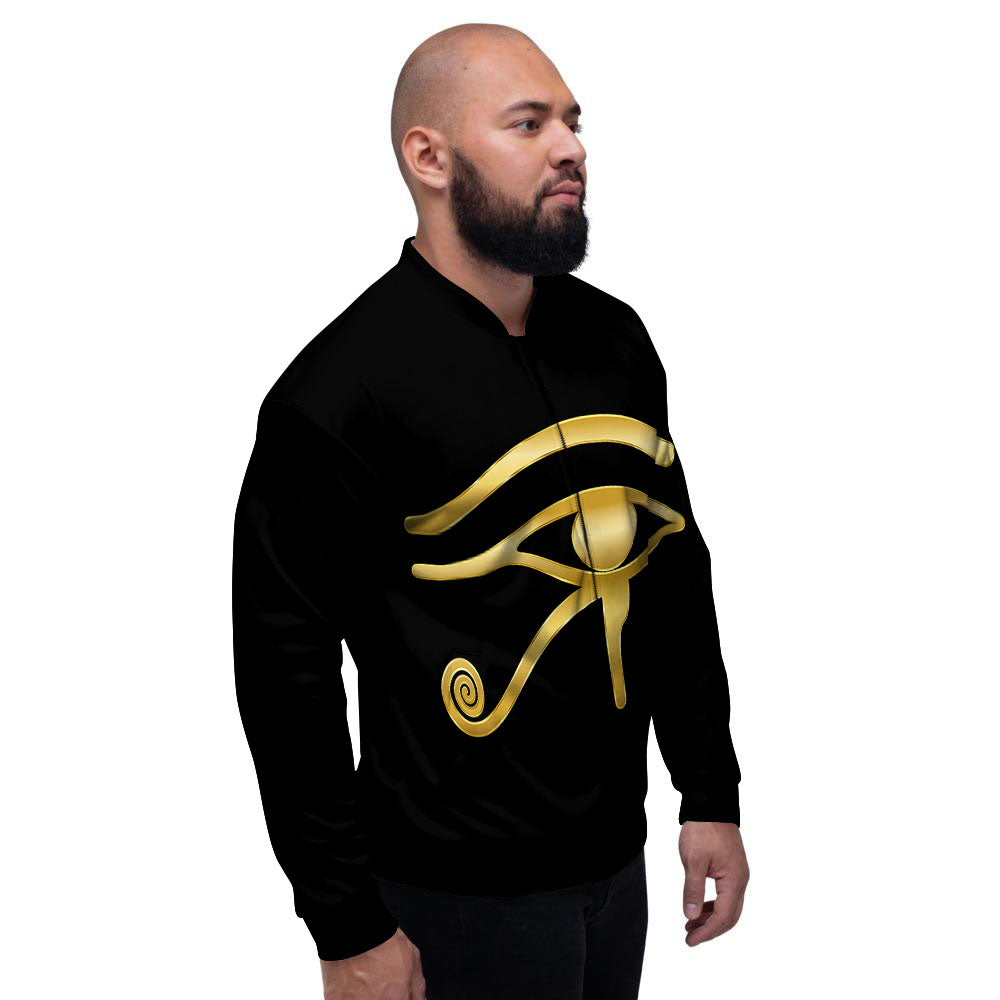 Symbol Eye Of Horus Print Men's Bomber Jacket-grizzshop