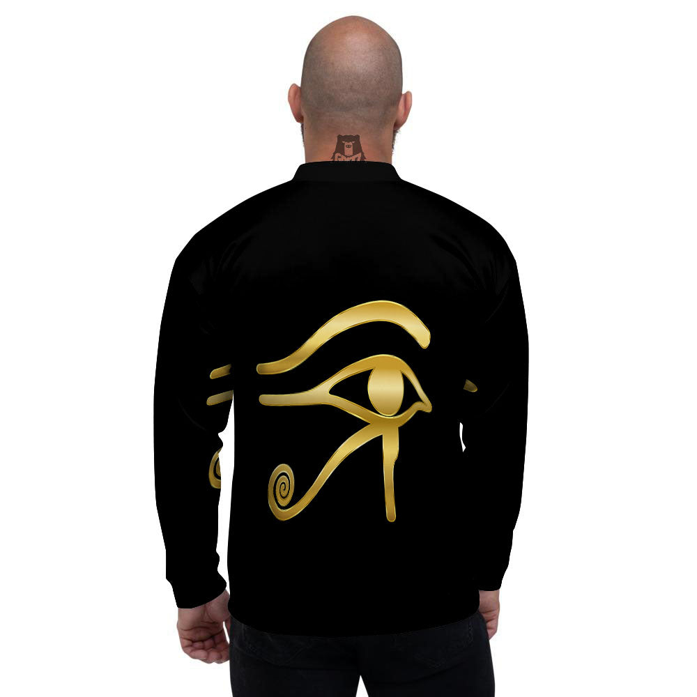 Symbol Eye Of Horus Print Men's Bomber Jacket-grizzshop