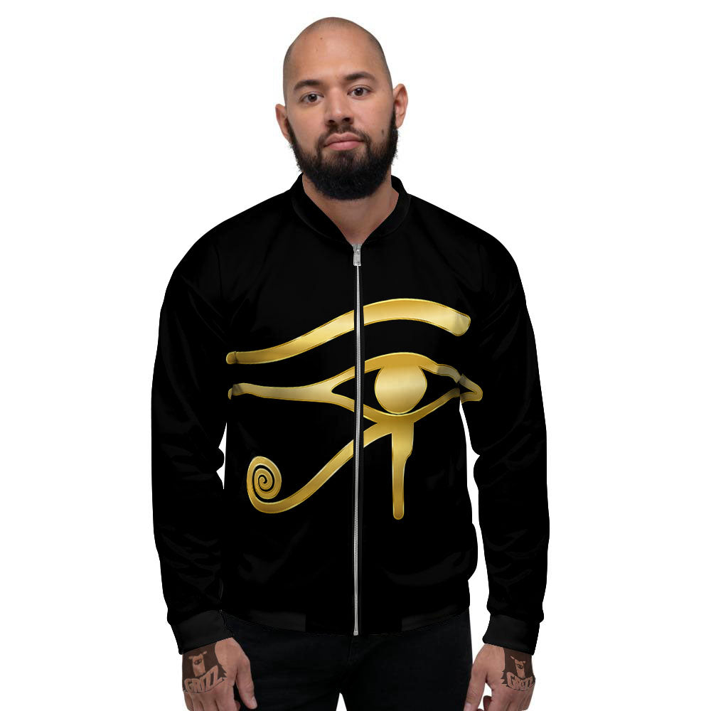 Symbol Eye Of Horus Print Men's Bomber Jacket-grizzshop