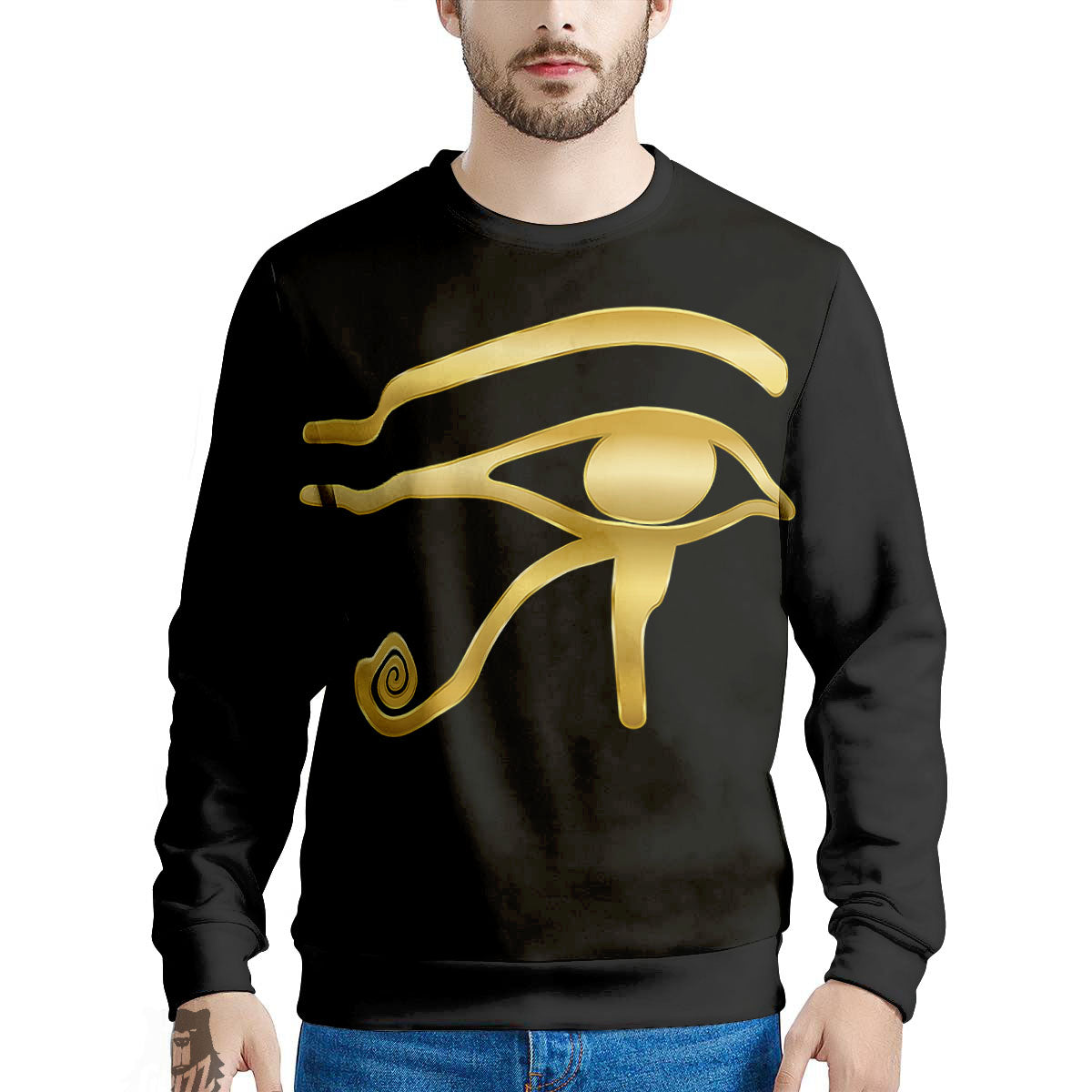 Symbol Eye Of Horus Print Men's Sweatshirt-grizzshop