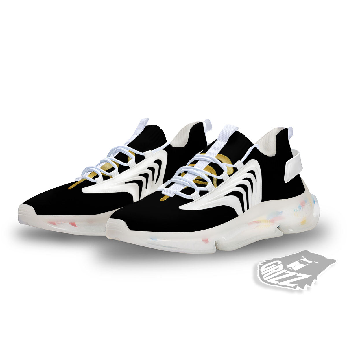 Symbol Eye Of Horus Print White Gym Shoes-grizzshop