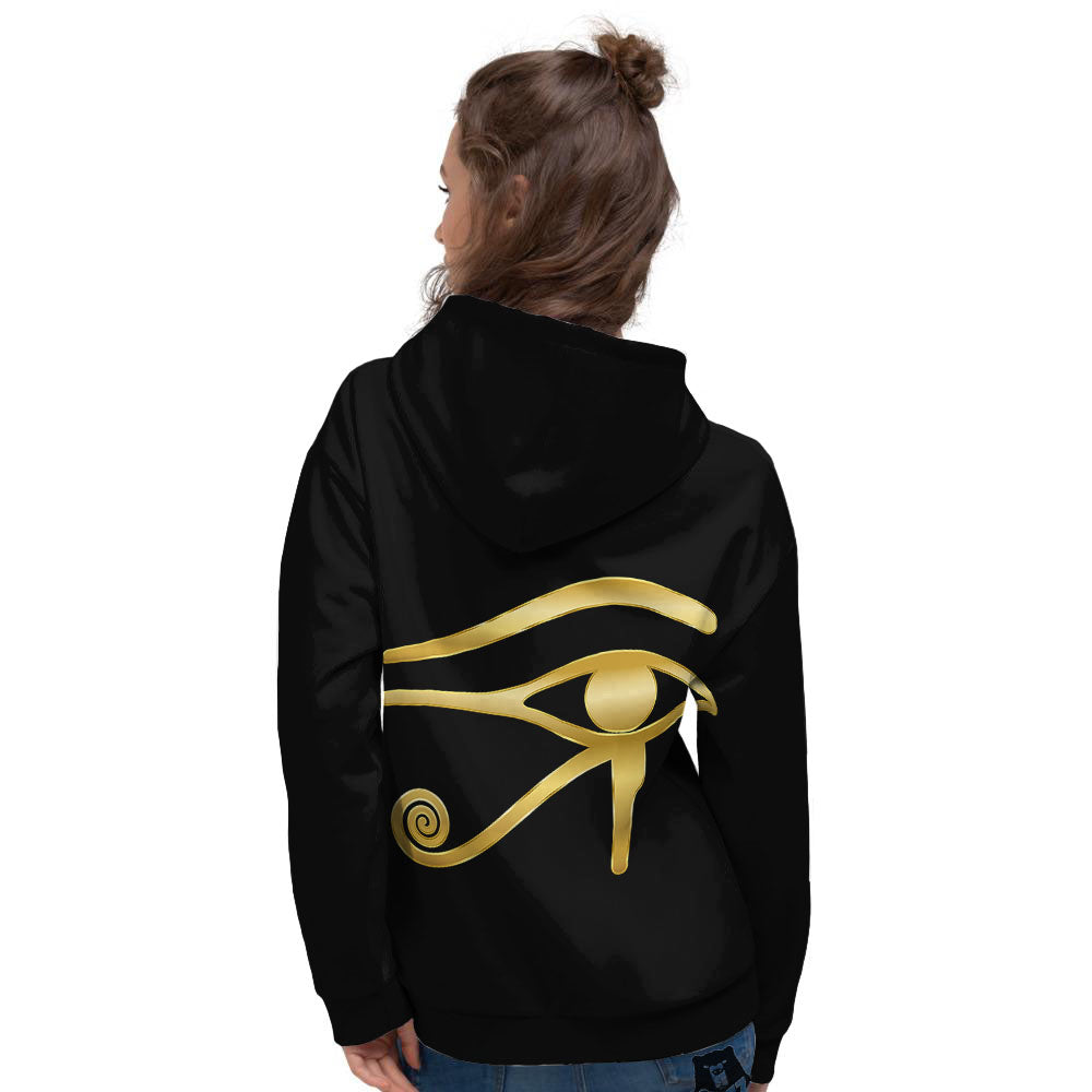 Symbol Eye Of Horus Print Women's Hoodie-grizzshop