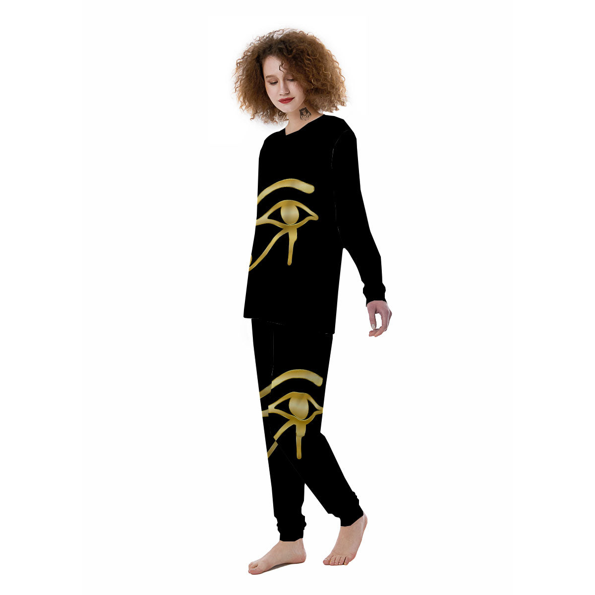 Symbol Eye Of Horus Print Women's Pajamas-grizzshop