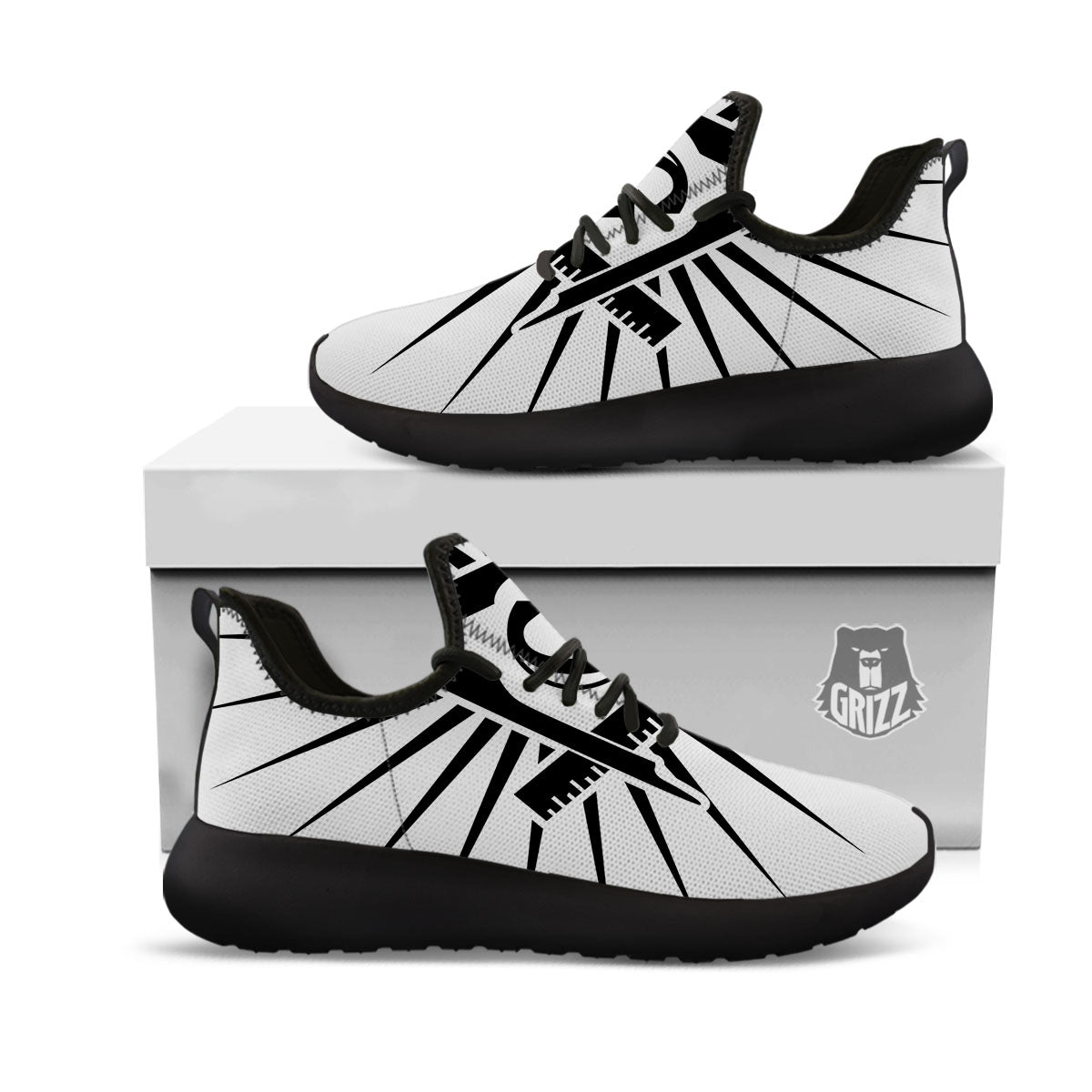 Symbol Freemasonry Print Black Athletic Shoes-grizzshop