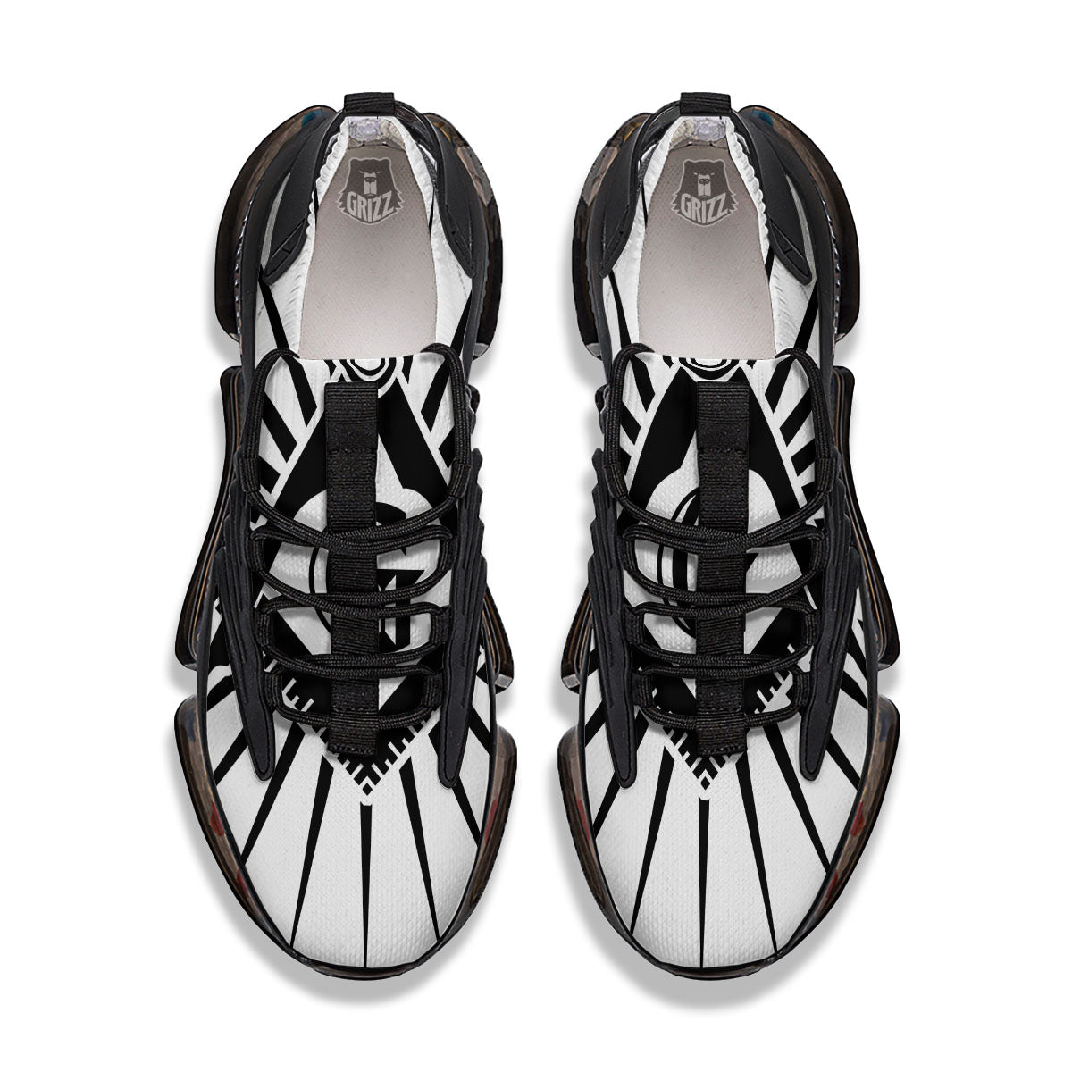 Symbol Freemasonry Print Black Gym Shoes-grizzshop