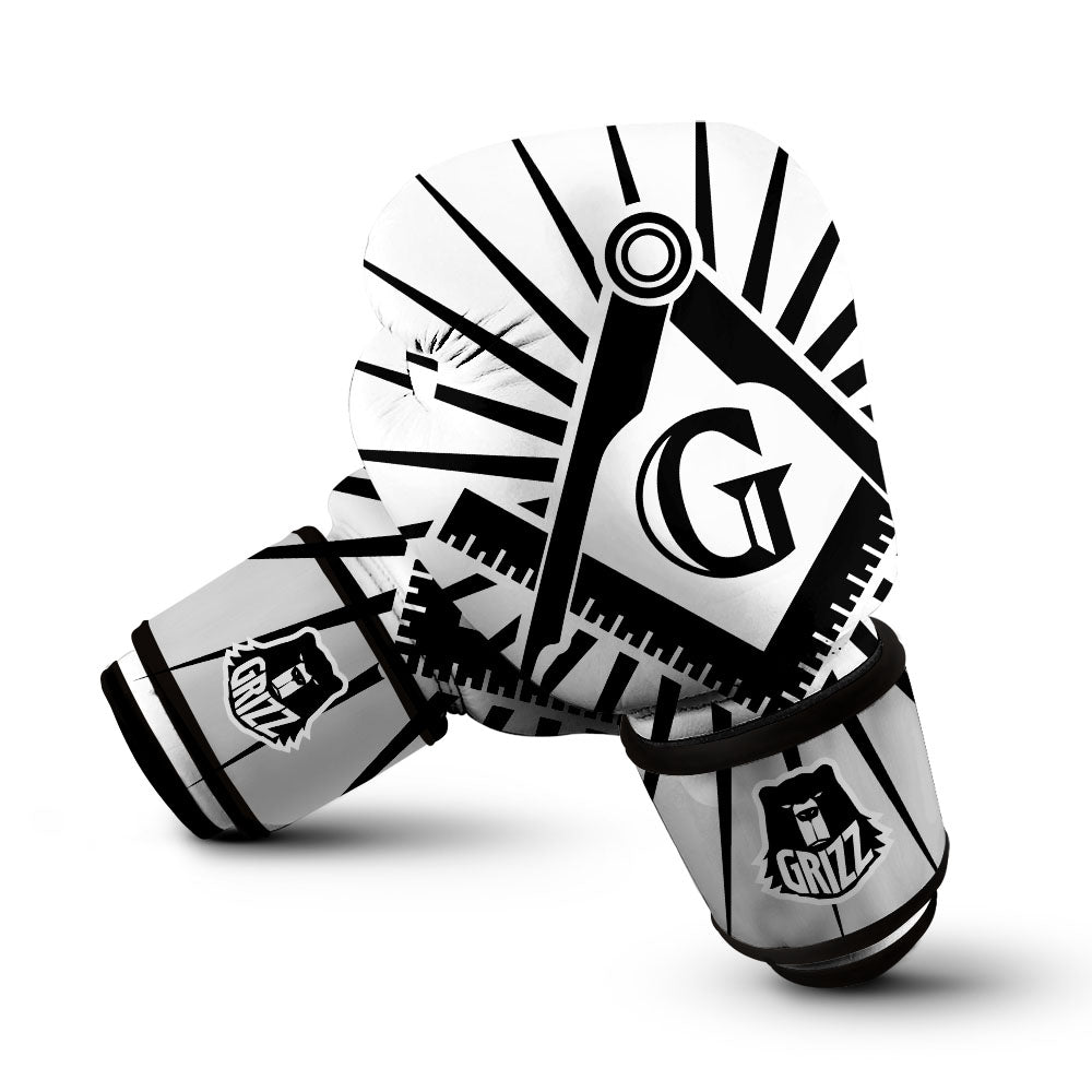 Symbol Freemasonry Print Boxing Gloves-grizzshop