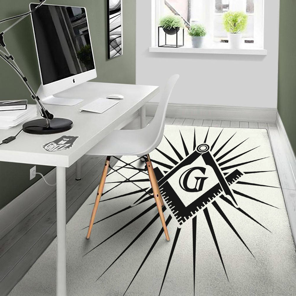 Symbol Freemasonry Print Floor Mat-grizzshop