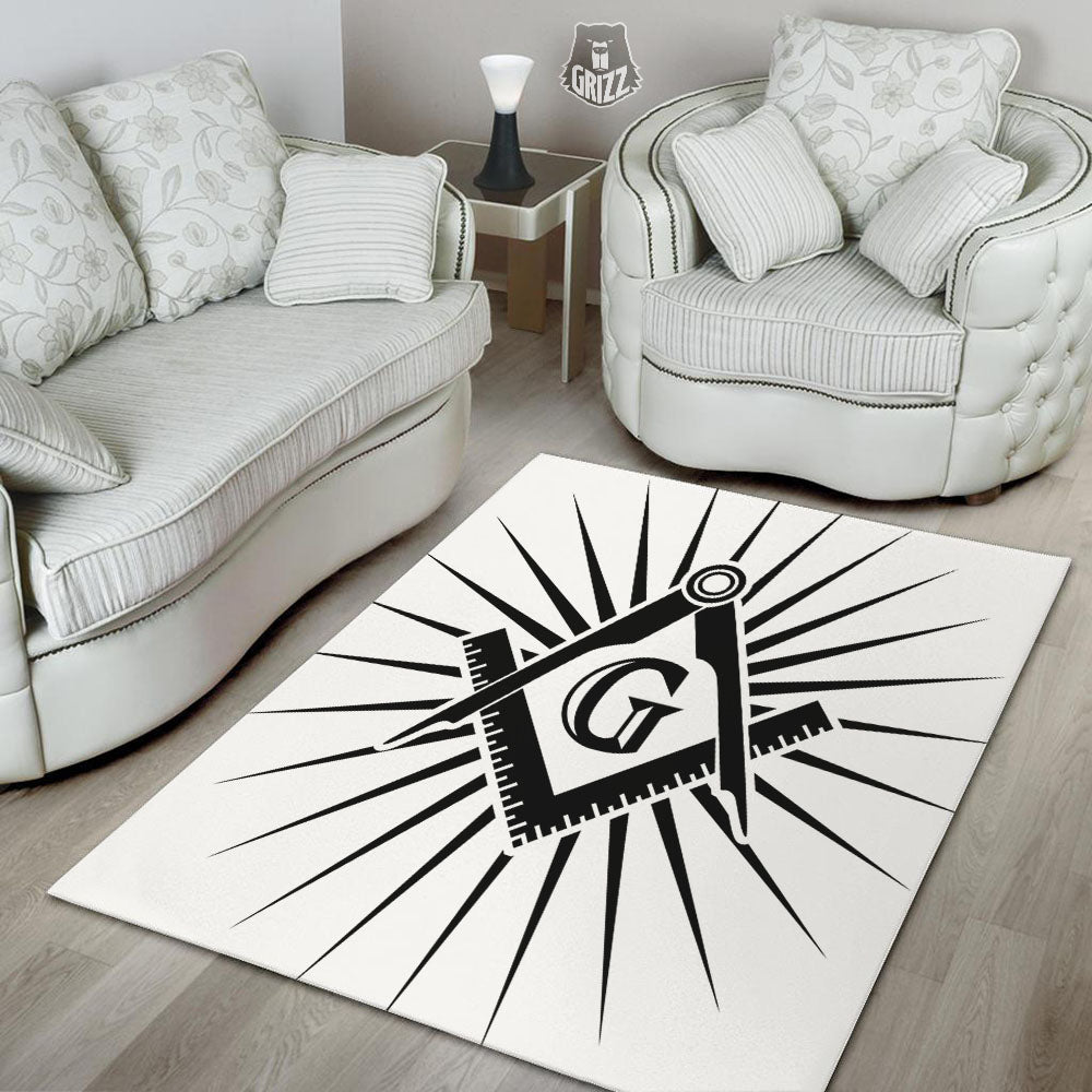 Symbol Freemasonry Print Floor Mat-grizzshop