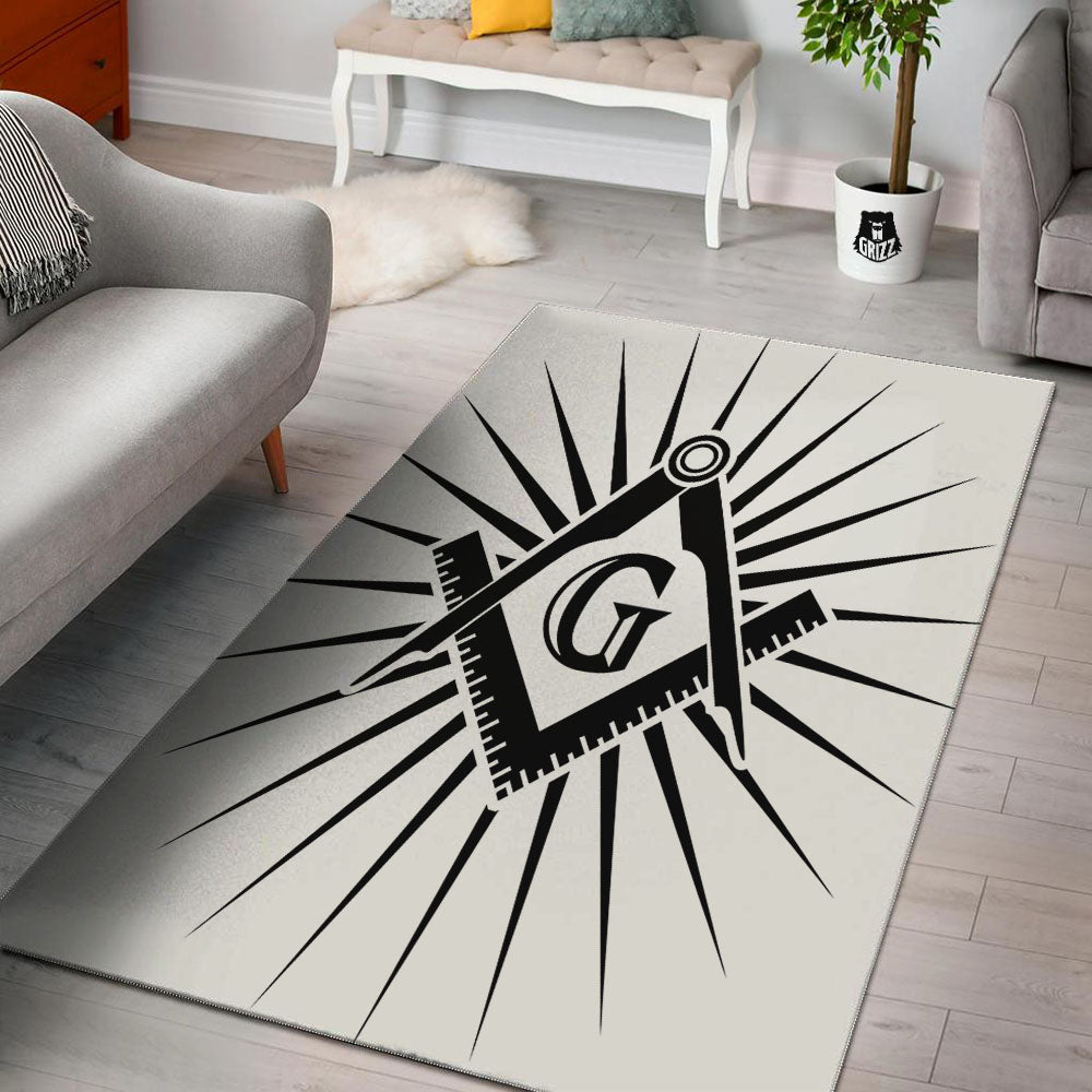 Symbol Freemasonry Print Floor Mat-grizzshop
