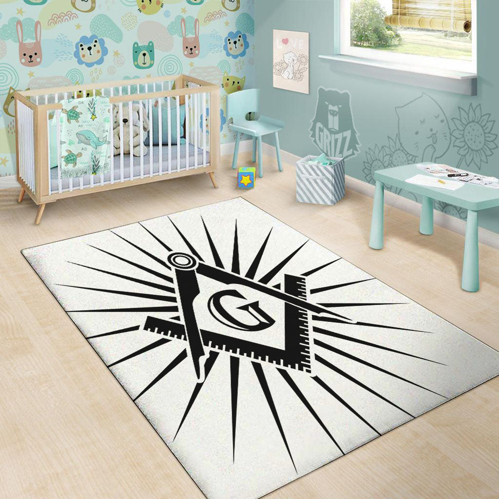 Symbol Freemasonry Print Floor Mat-grizzshop