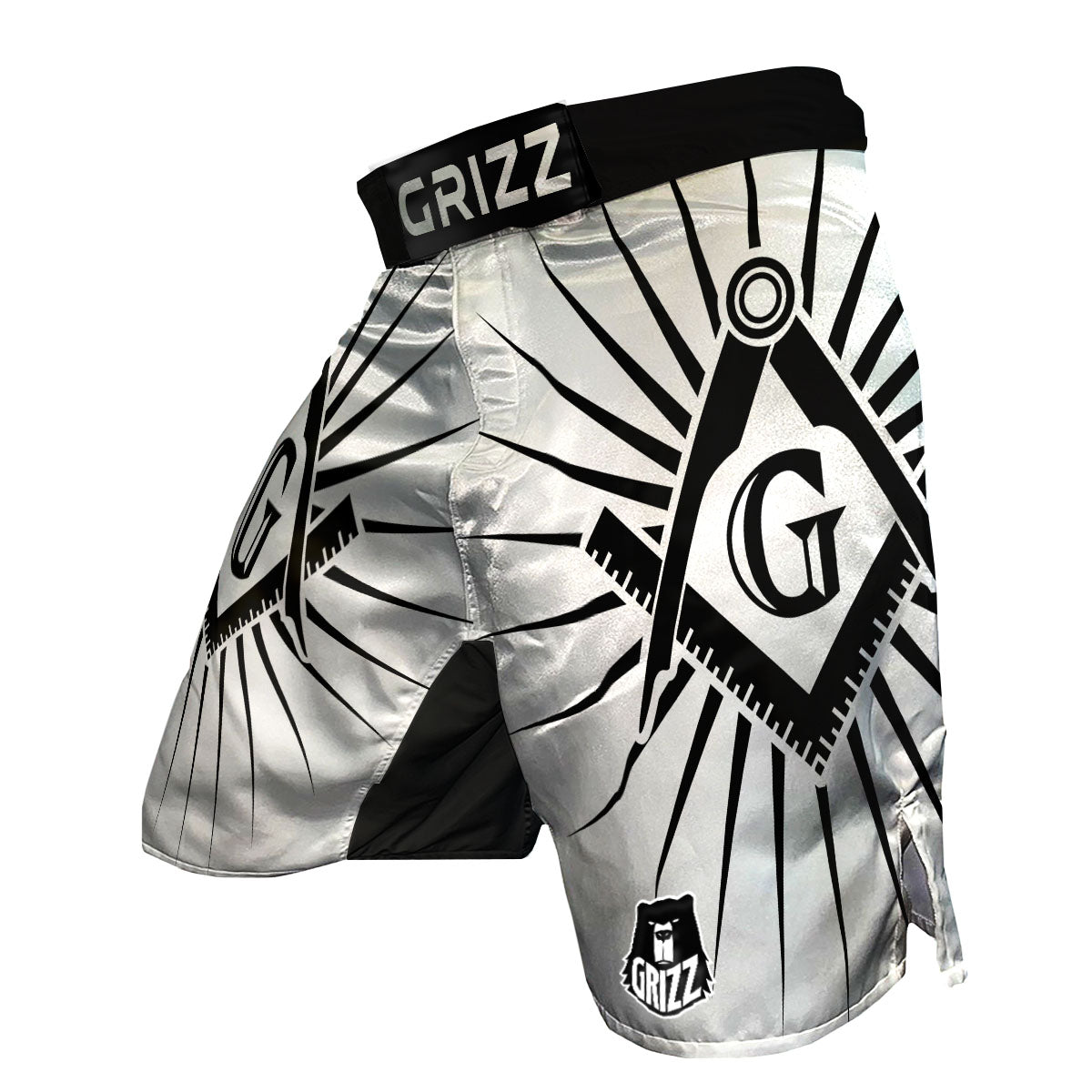 Symbol Freemasonry Print MMA Shorts-grizzshop