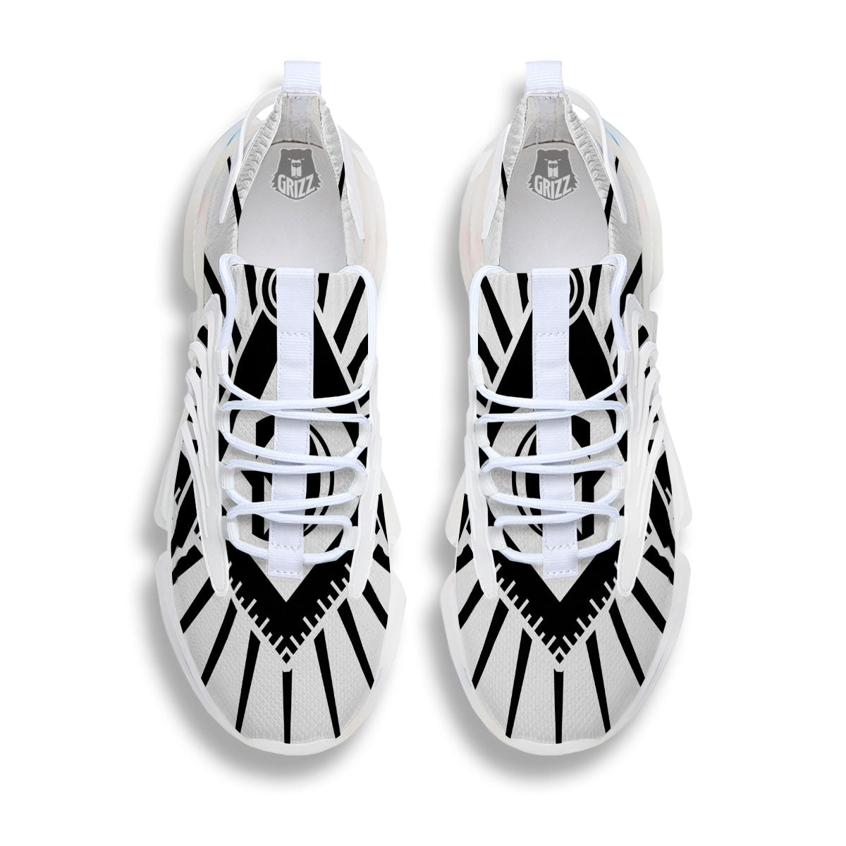 Symbol Freemasonry Print White Gym Shoes-grizzshop