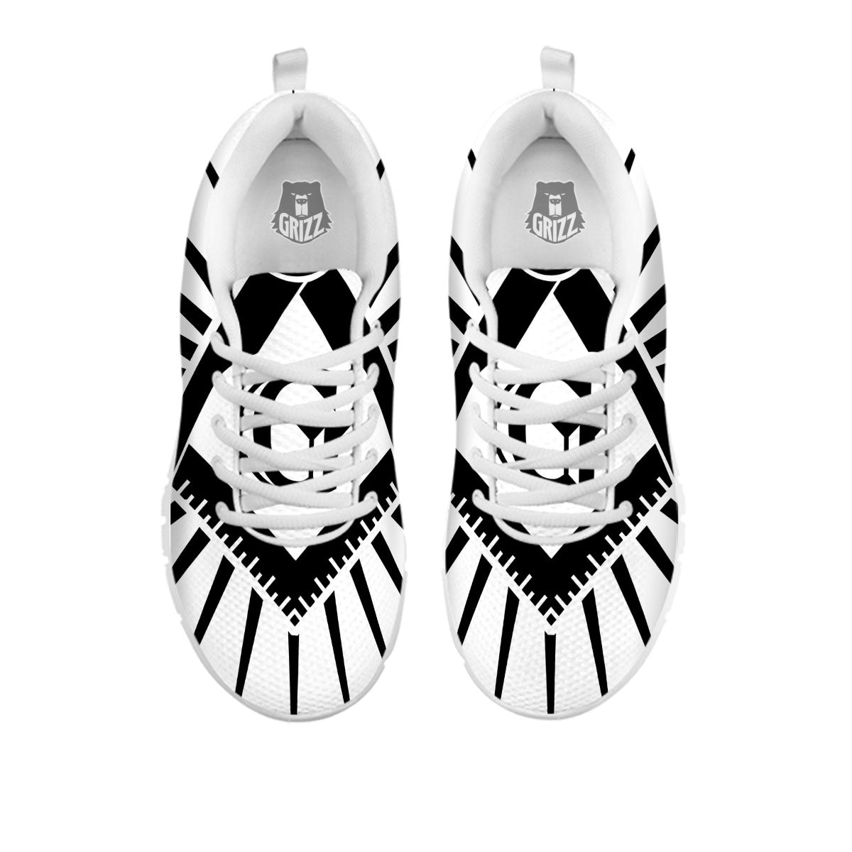 Symbol Freemasonry Print White Sneaker-grizzshop