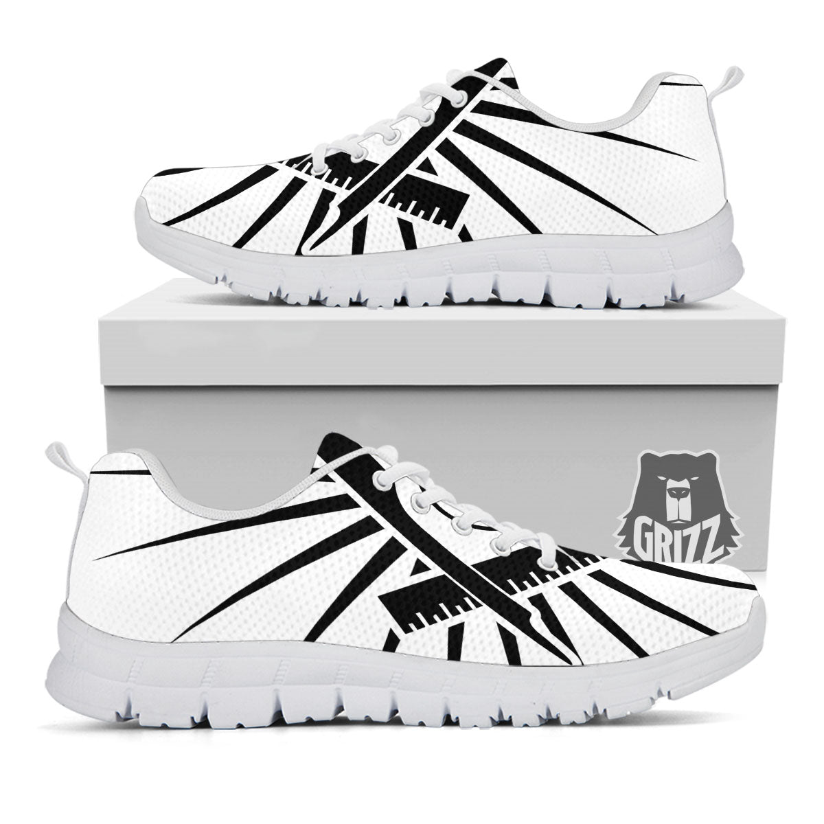 Symbol Freemasonry Print White Sneaker-grizzshop