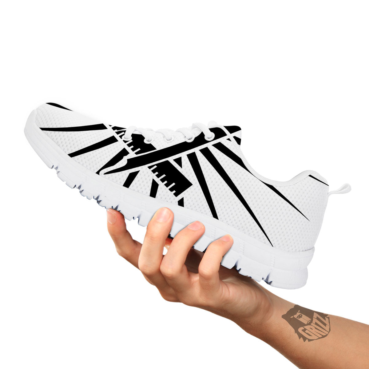 Symbol Freemasonry Print White Sneaker-grizzshop