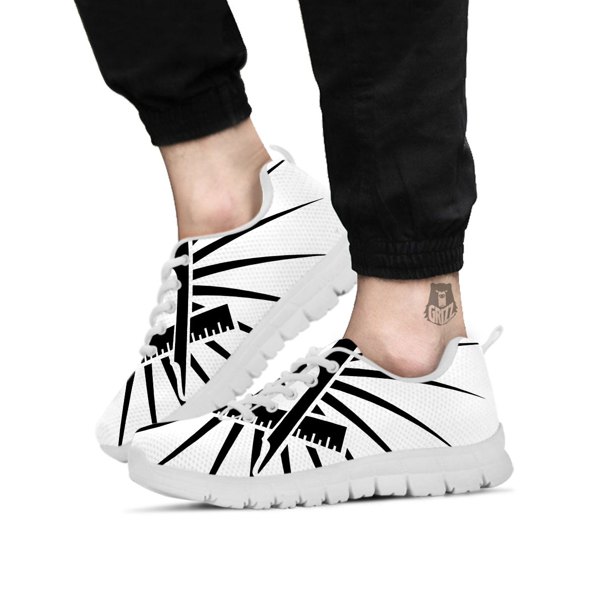 Symbol Freemasonry Print White Sneaker-grizzshop
