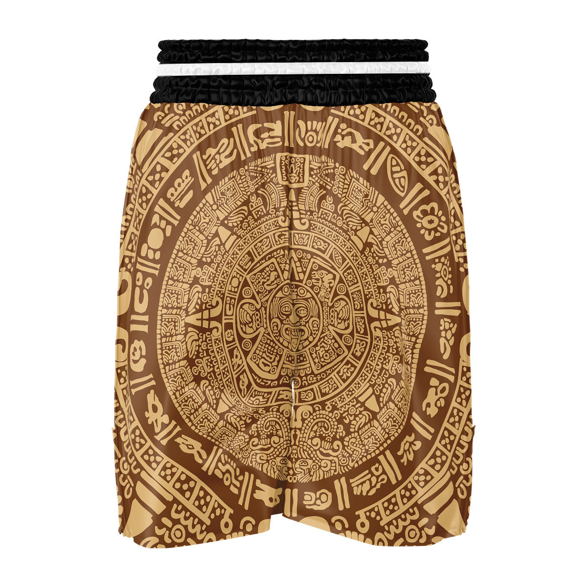 Symbol Mayan Print Boxing Shorts-grizzshop