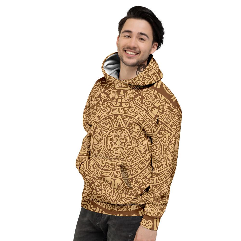 Symbol Mayan Print Men's Hoodie-grizzshop
