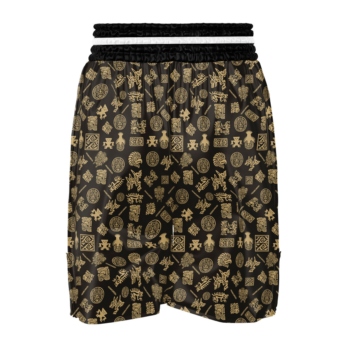 Symbol Mayan Print Pattern Boxing Shorts-grizzshop