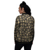 Symbol Mayan Print Pattern Women's Bomber Jacket-grizzshop